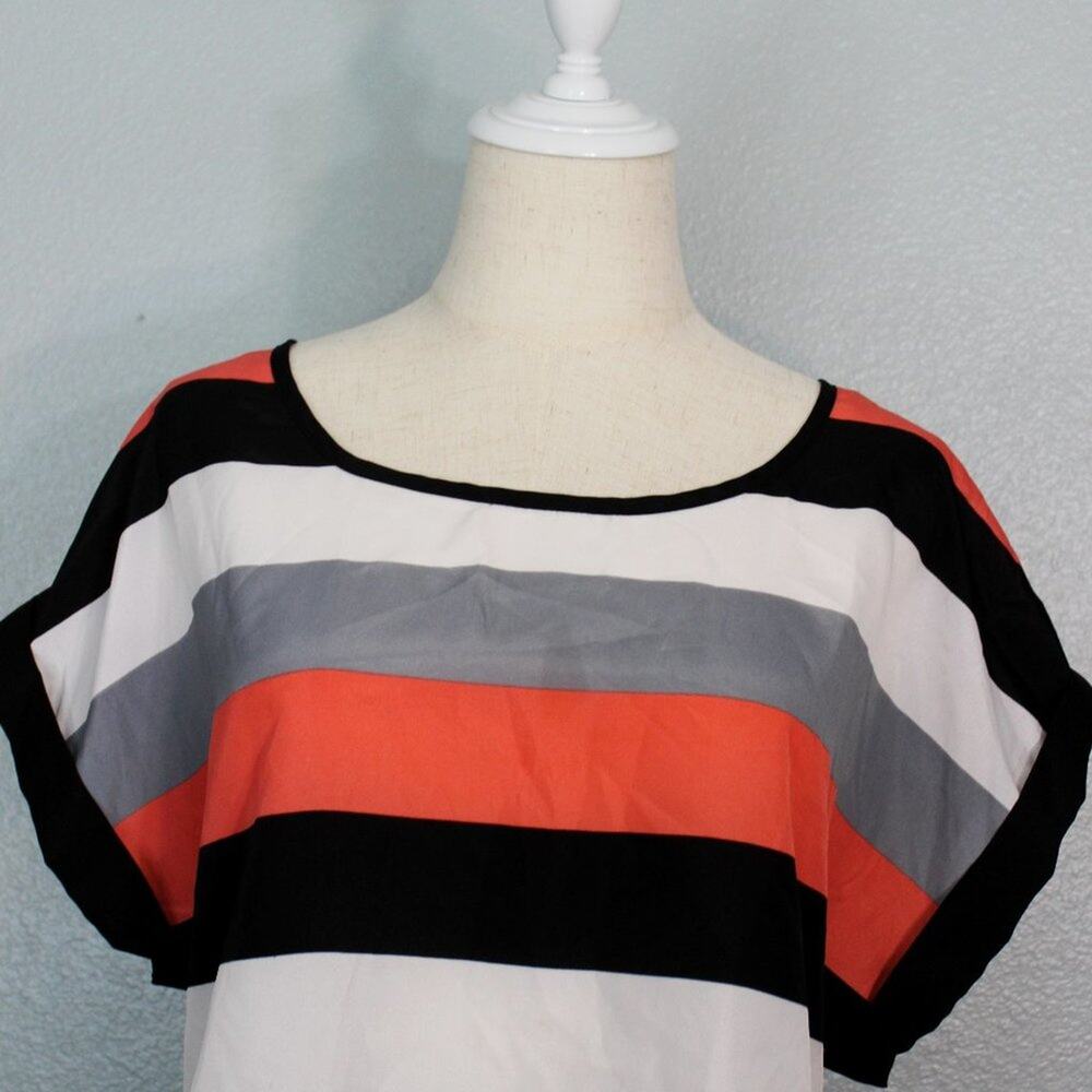 Heart Soul Open Back Tie Striped Tunic Size XL - Picture 2 of 9